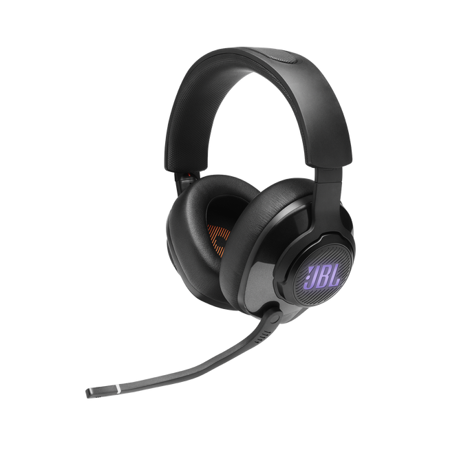 JBL Quantum 400 - Black - USB over-ear PC gaming headset with game-chat dial - Detailshot 3 image number null